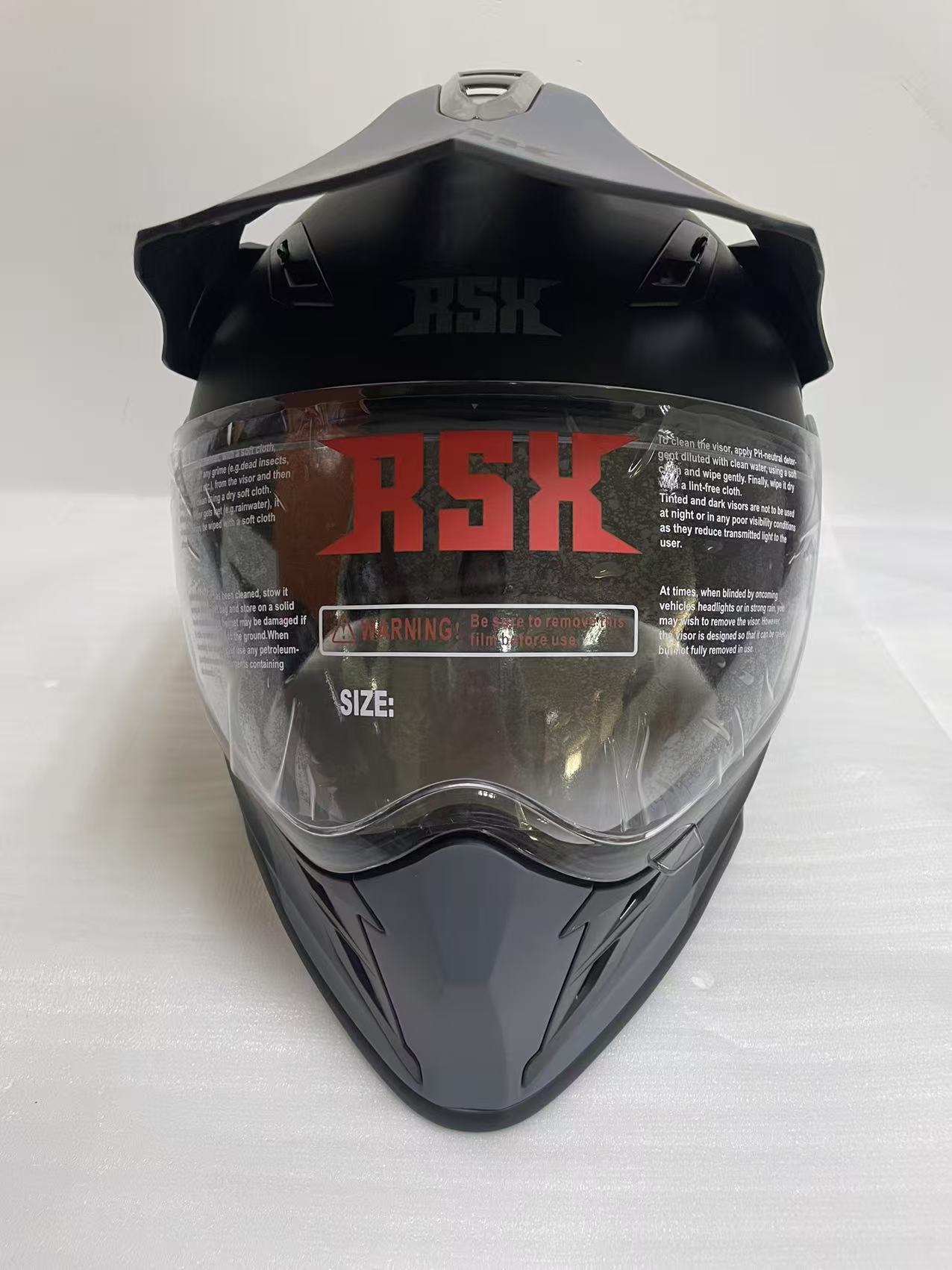 Шлем dual sport RSX Iceman (H331) Winter (желтые очки) - фото 3