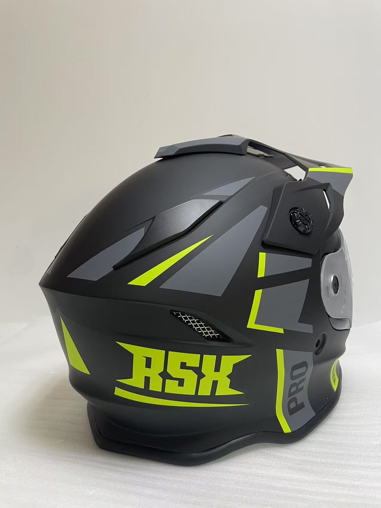 Шлем dual sport RSX Iceman (H331) Winter (желтые очки) - фото 8