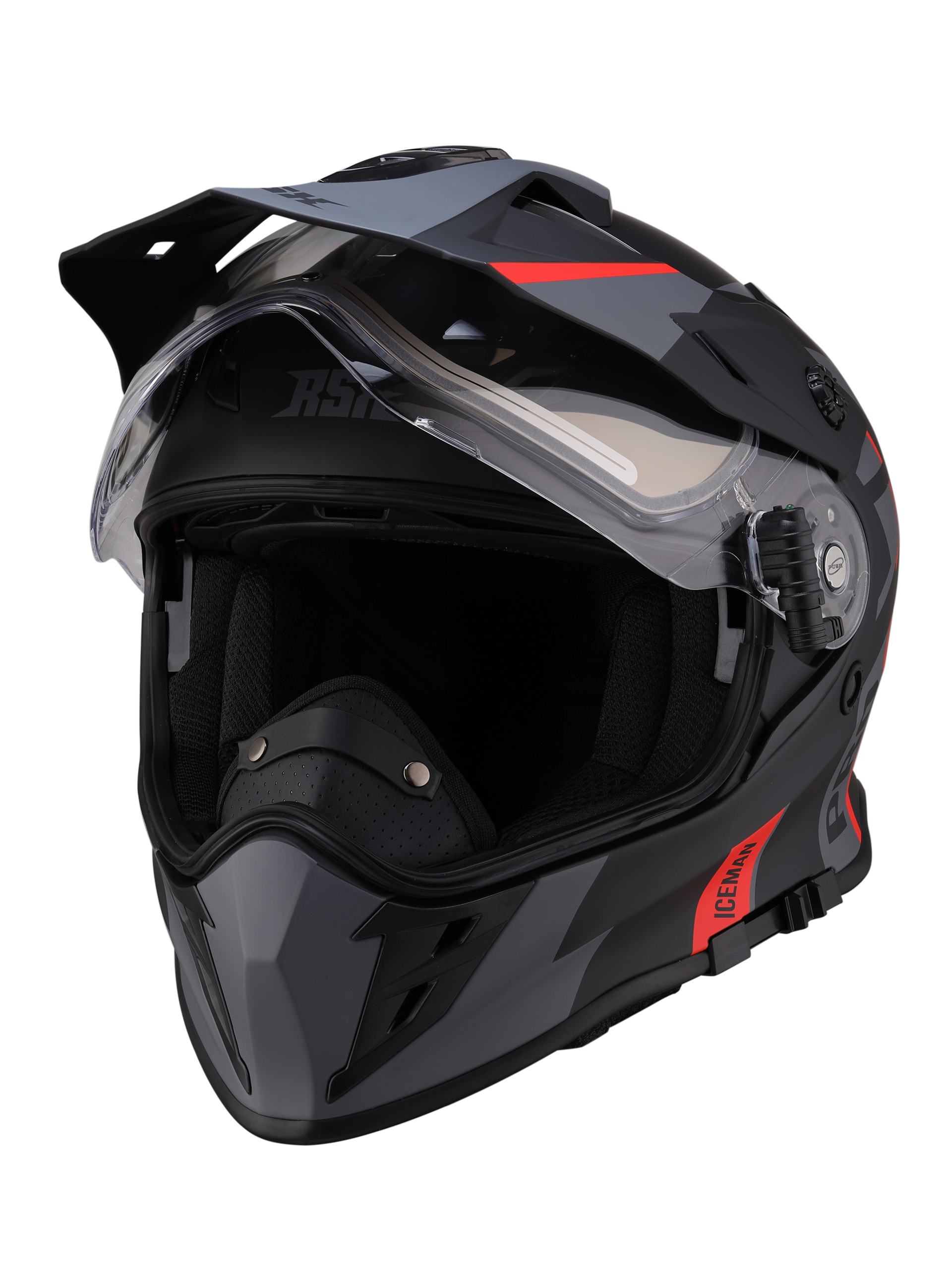 Шлем dual sport RSX Iceman (H331) Winter (желтые очки) - фото 11