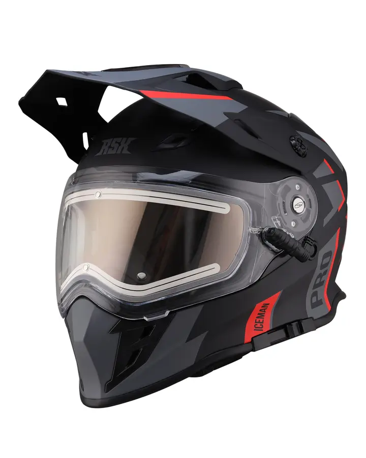 Шлем dual sport RSX Iceman (H331) Winter (желтые очки)