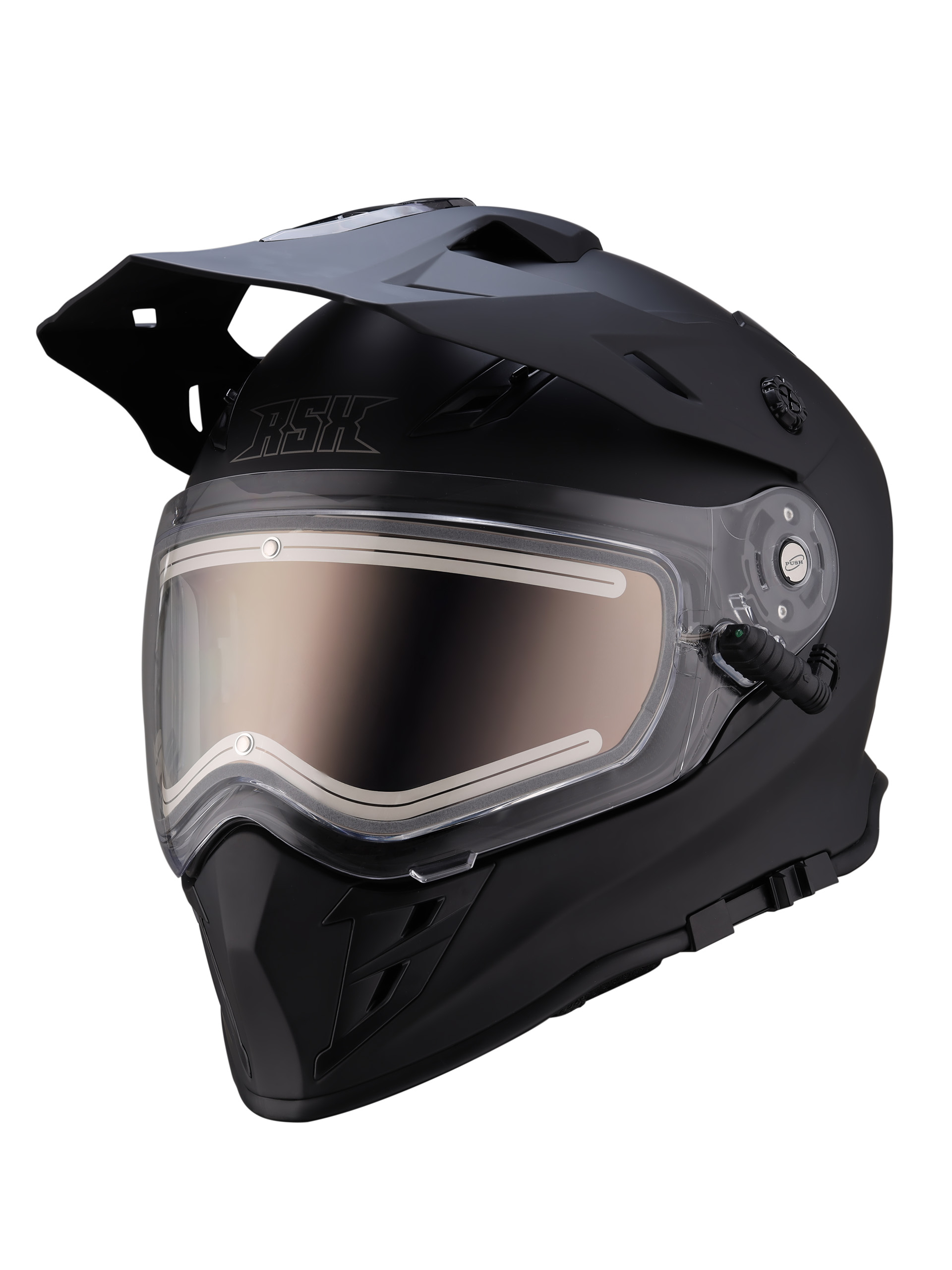 Шлем dual sport RSX Iceman (H331) Winter (желтые очки) - фото 1