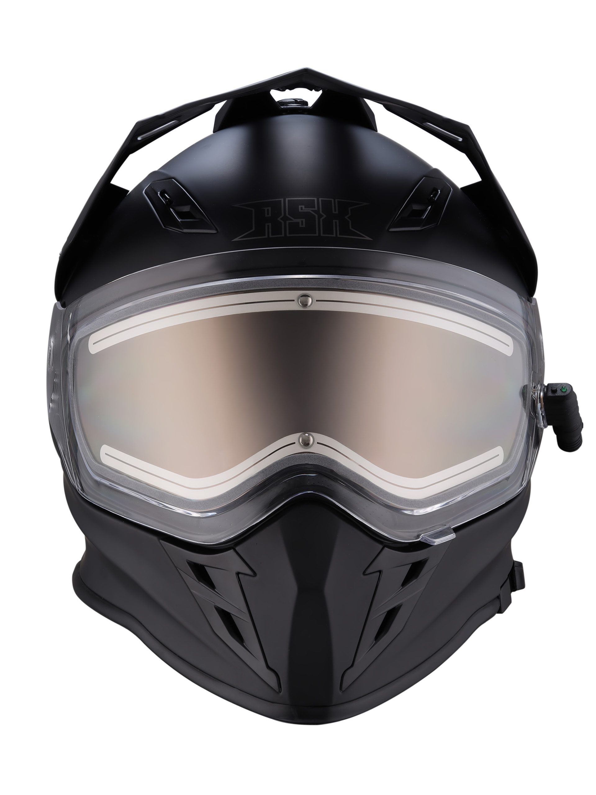 Шлем dual sport RSX Iceman (H331) Winter (желтые очки) - фото 6