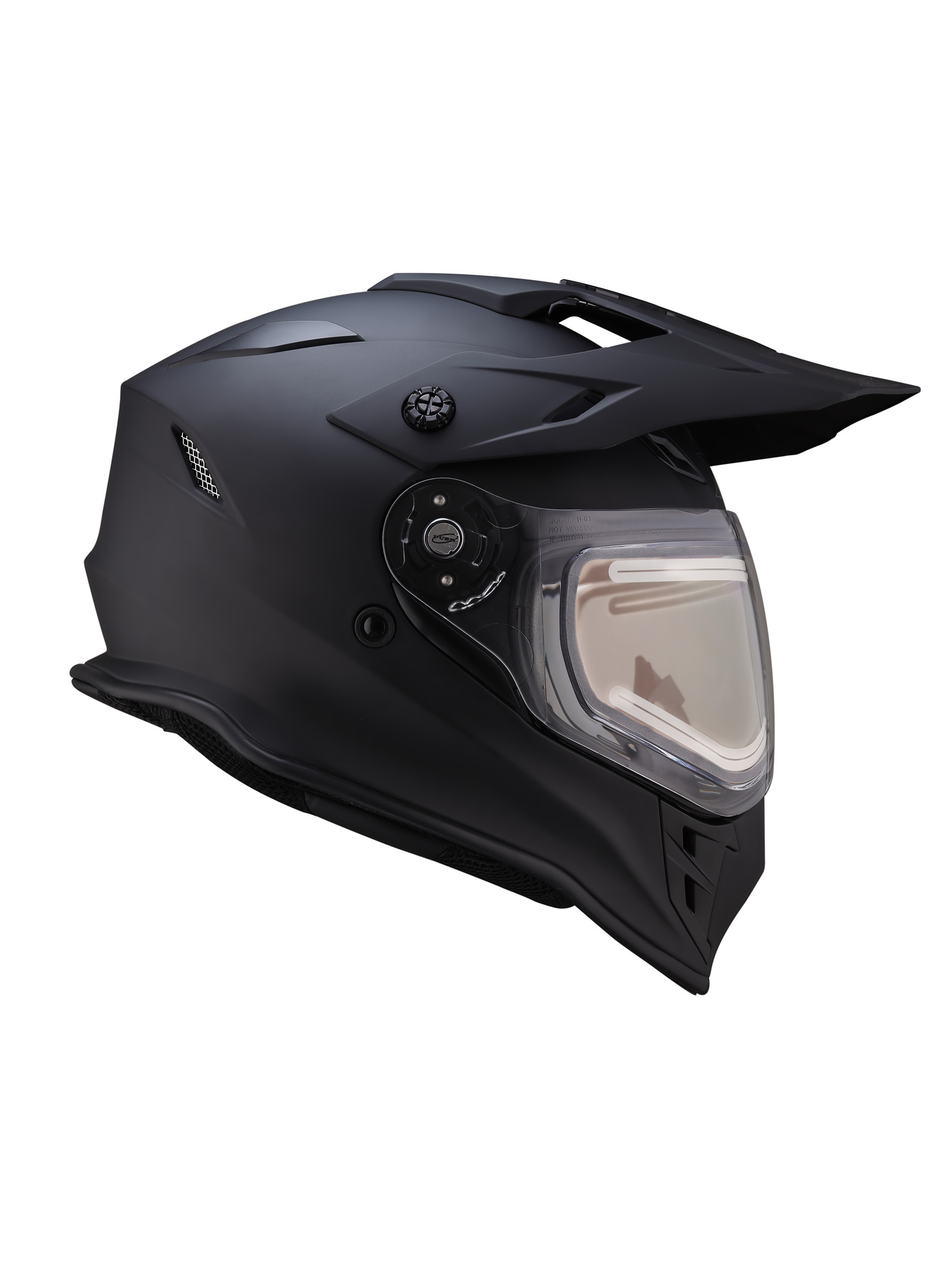 Шлем dual sport RSX Iceman (H331) Winter (желтые очки) - фото 7