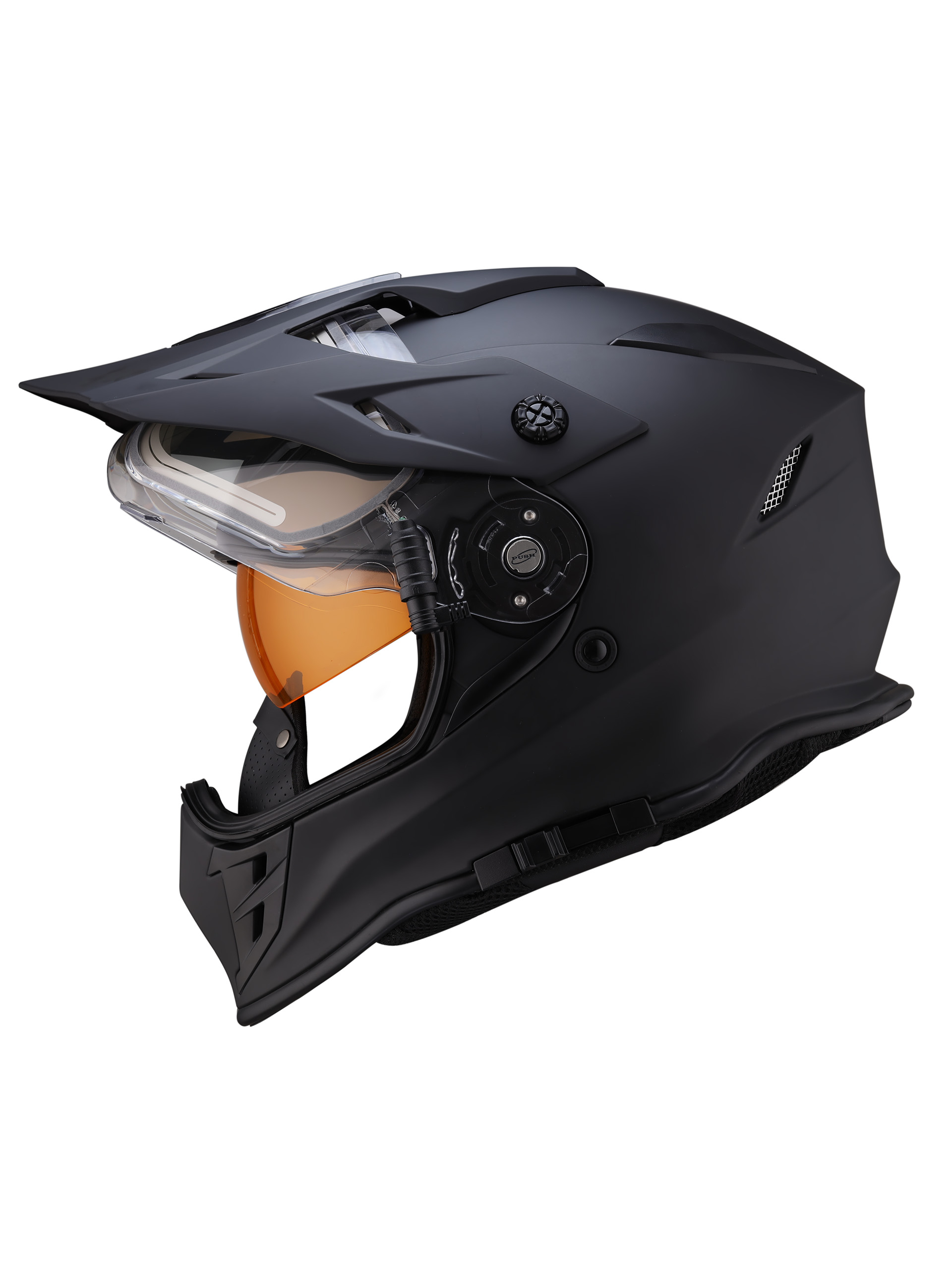 Шлем dual sport RSX Iceman (H331) Winter (желтые очки) - фото 8