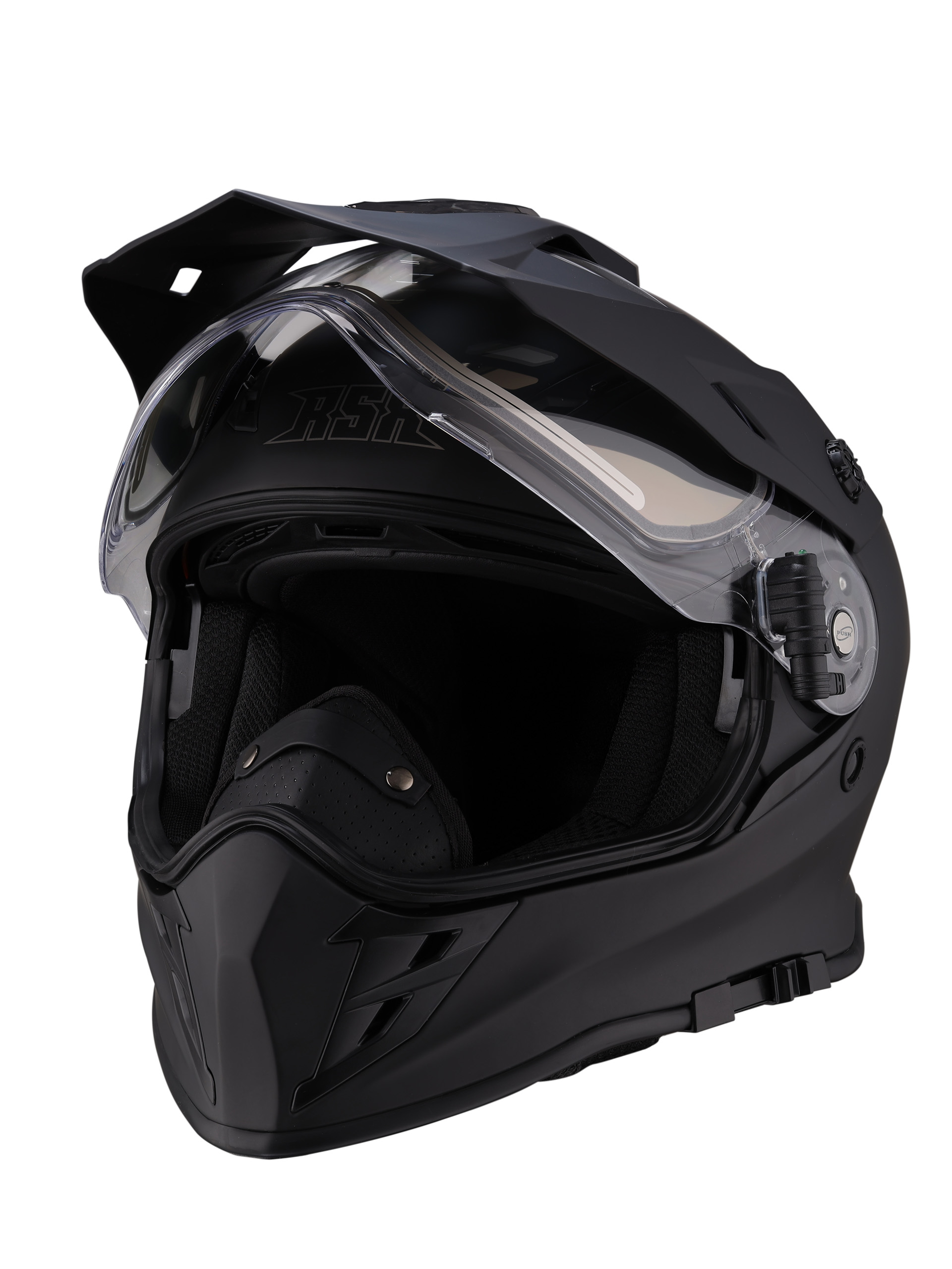 Шлем dual sport RSX Iceman (H331) Winter (желтые очки) - фото 10