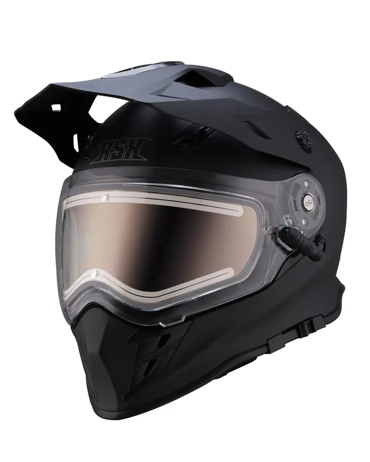 Шлем dual sport RSX Iceman (H331) Winter (желтые очки)