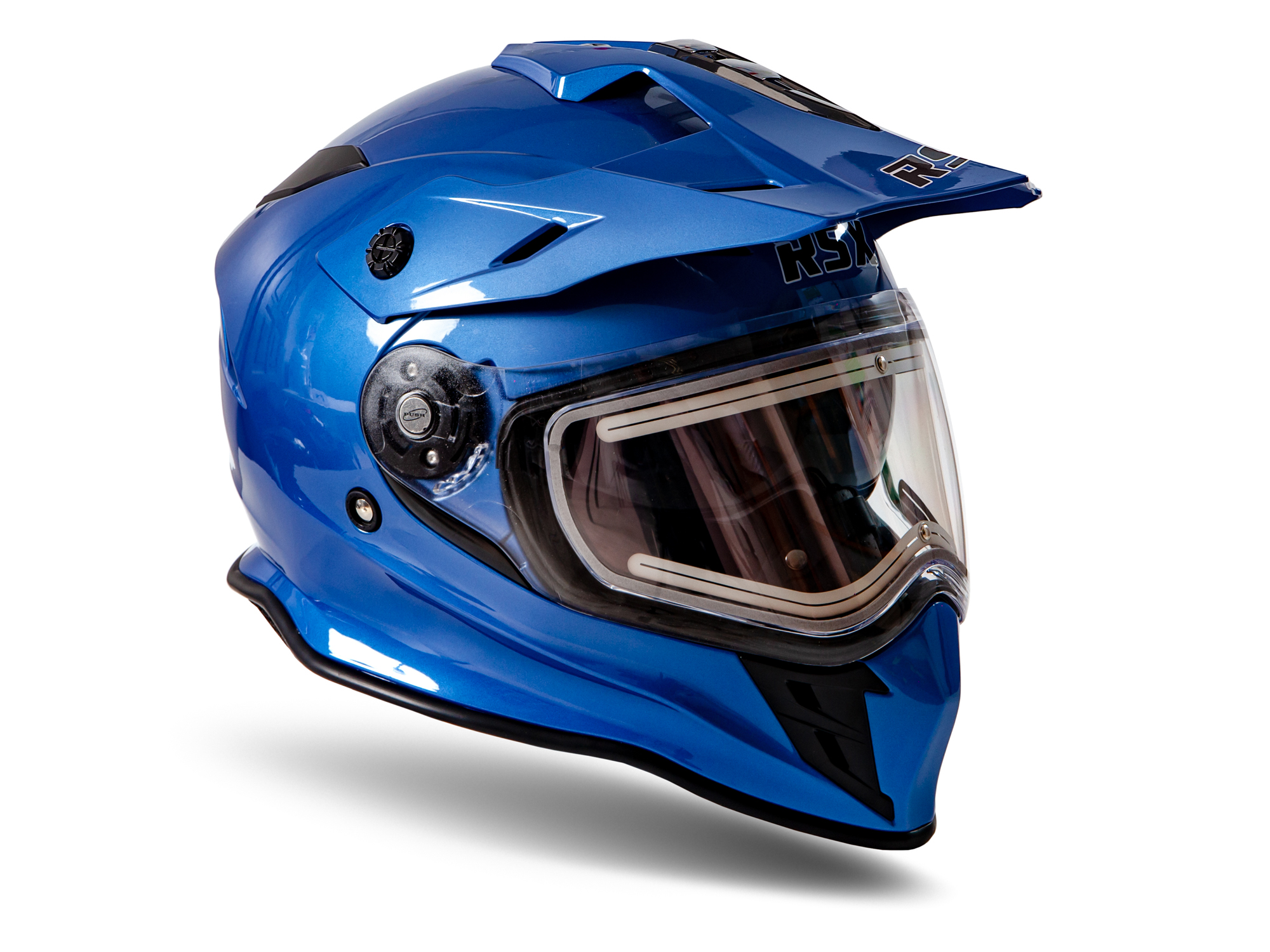 Шлем dual sport RSX Iceman (H331) Winter (черные очки) - фото 7