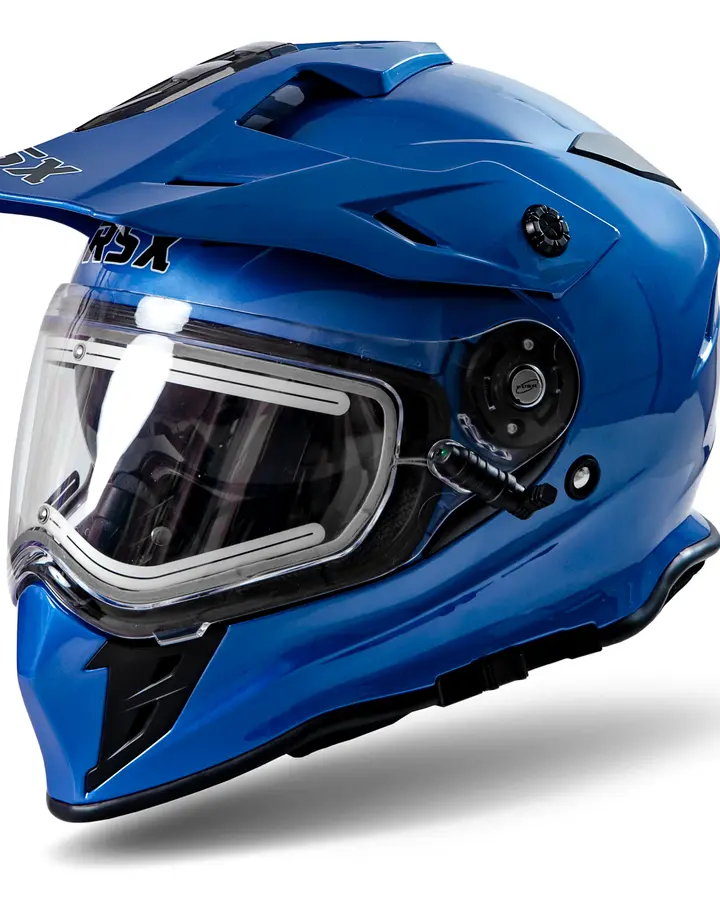 Шлем dual sport RSX Iceman (H331) Winter (черные очки)