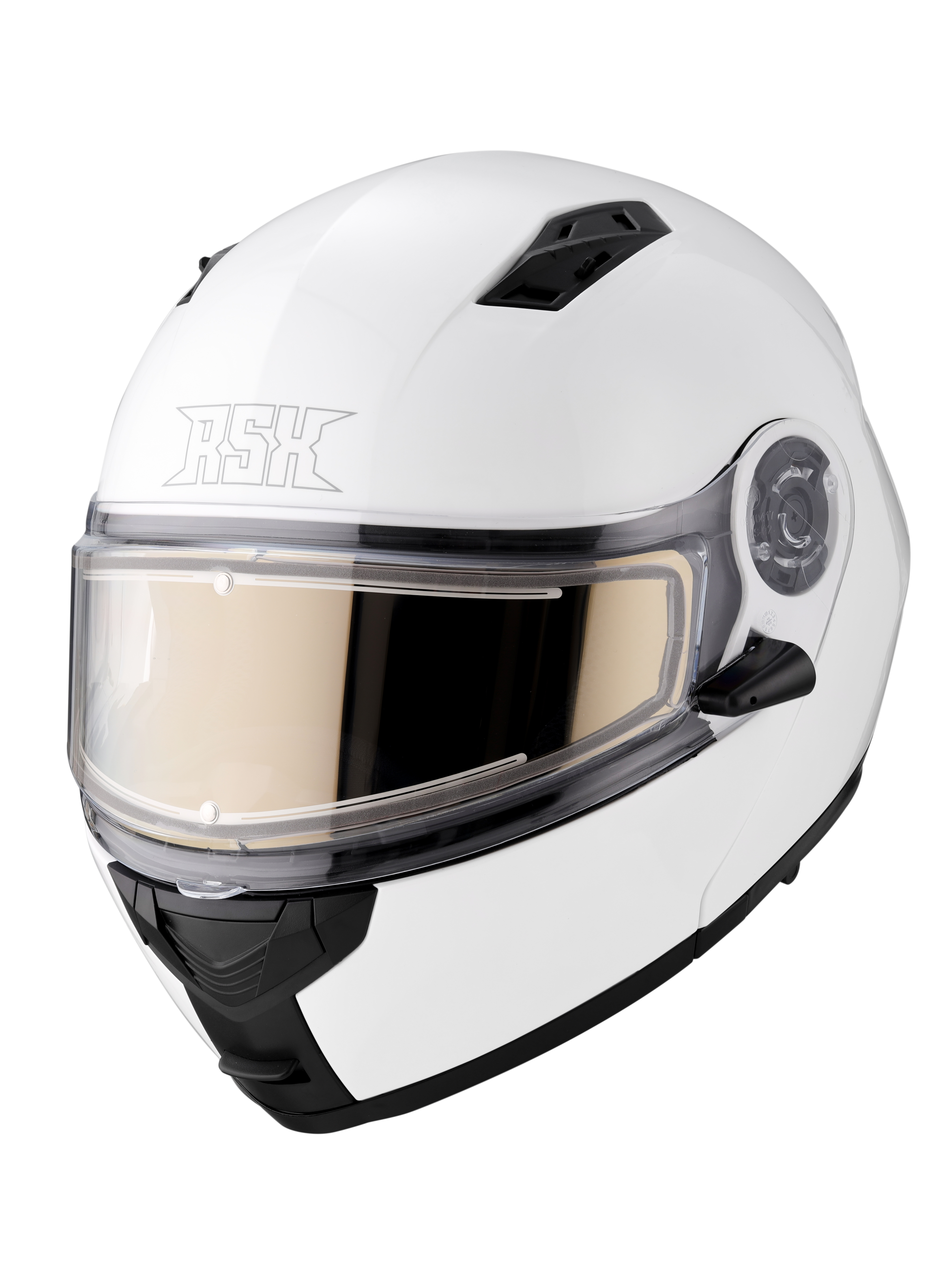 Шлем модуляр RSX Spark (HS159) Winter (желтые очки) - фото 3
