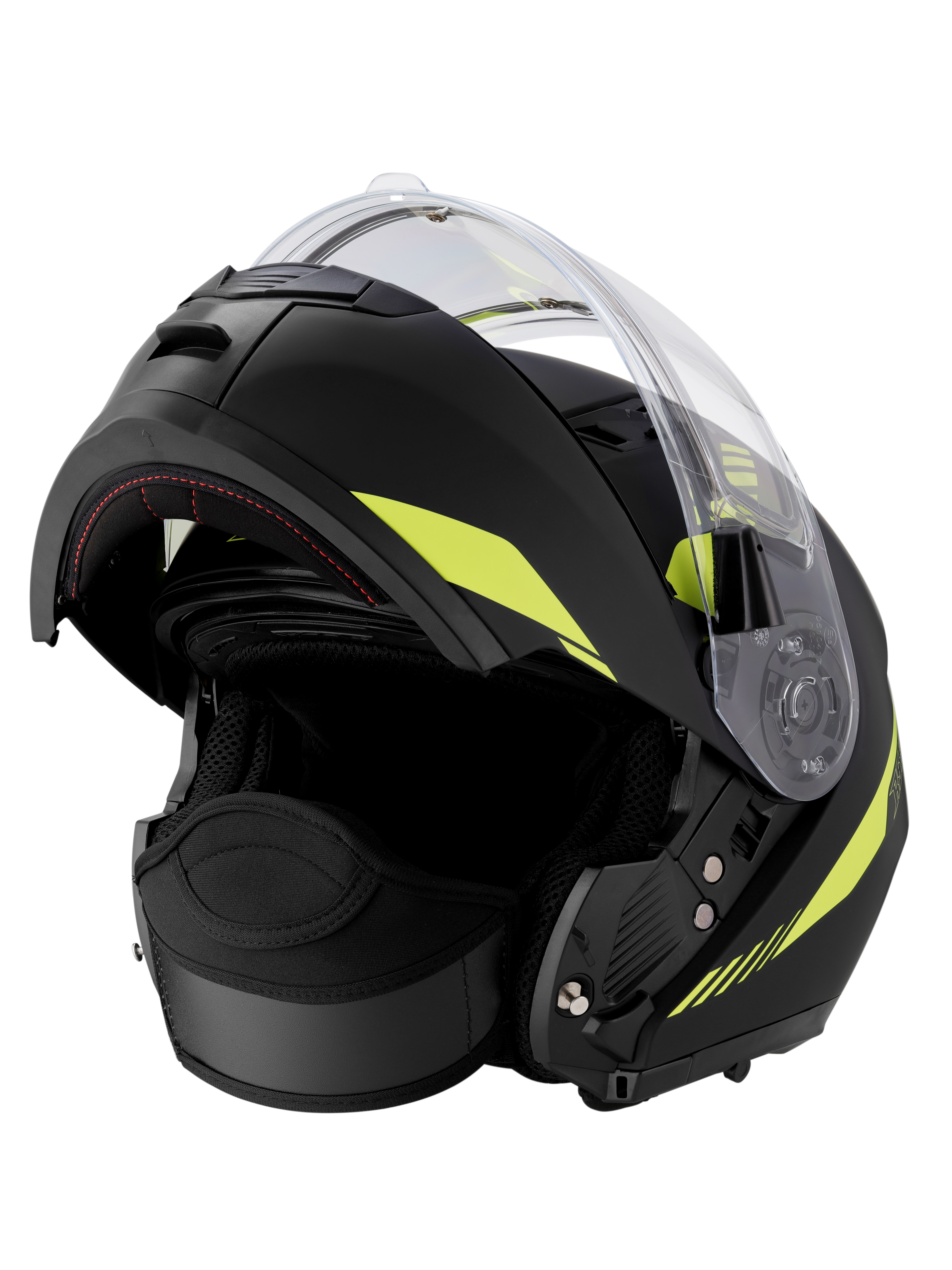 Шлем модуляр RSX Spark (HS159) Winter (желтые очки) - фото 3
