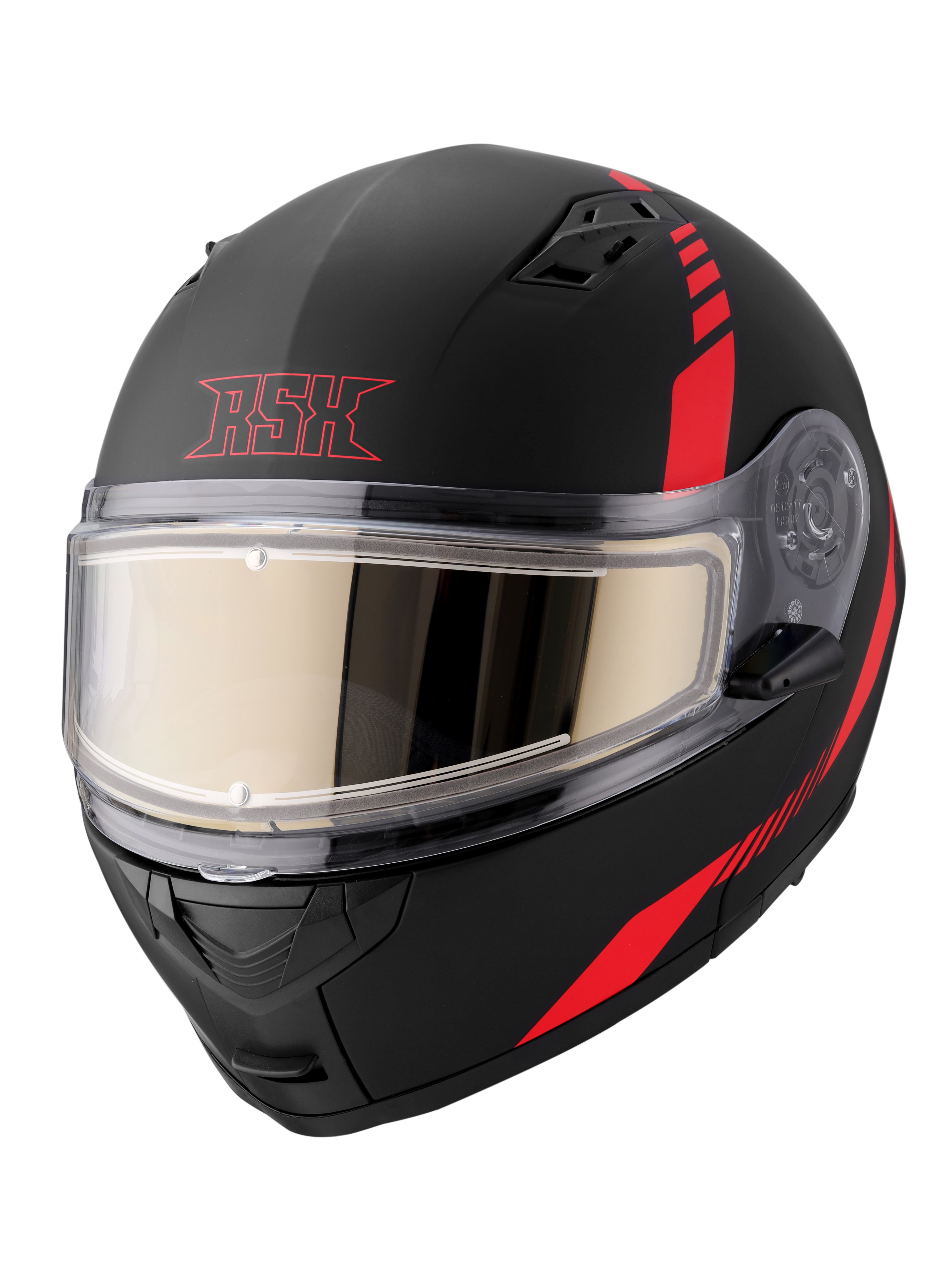 Шлем модуляр RSX Spark (HS159) Winter (желтые очки) - фото 2