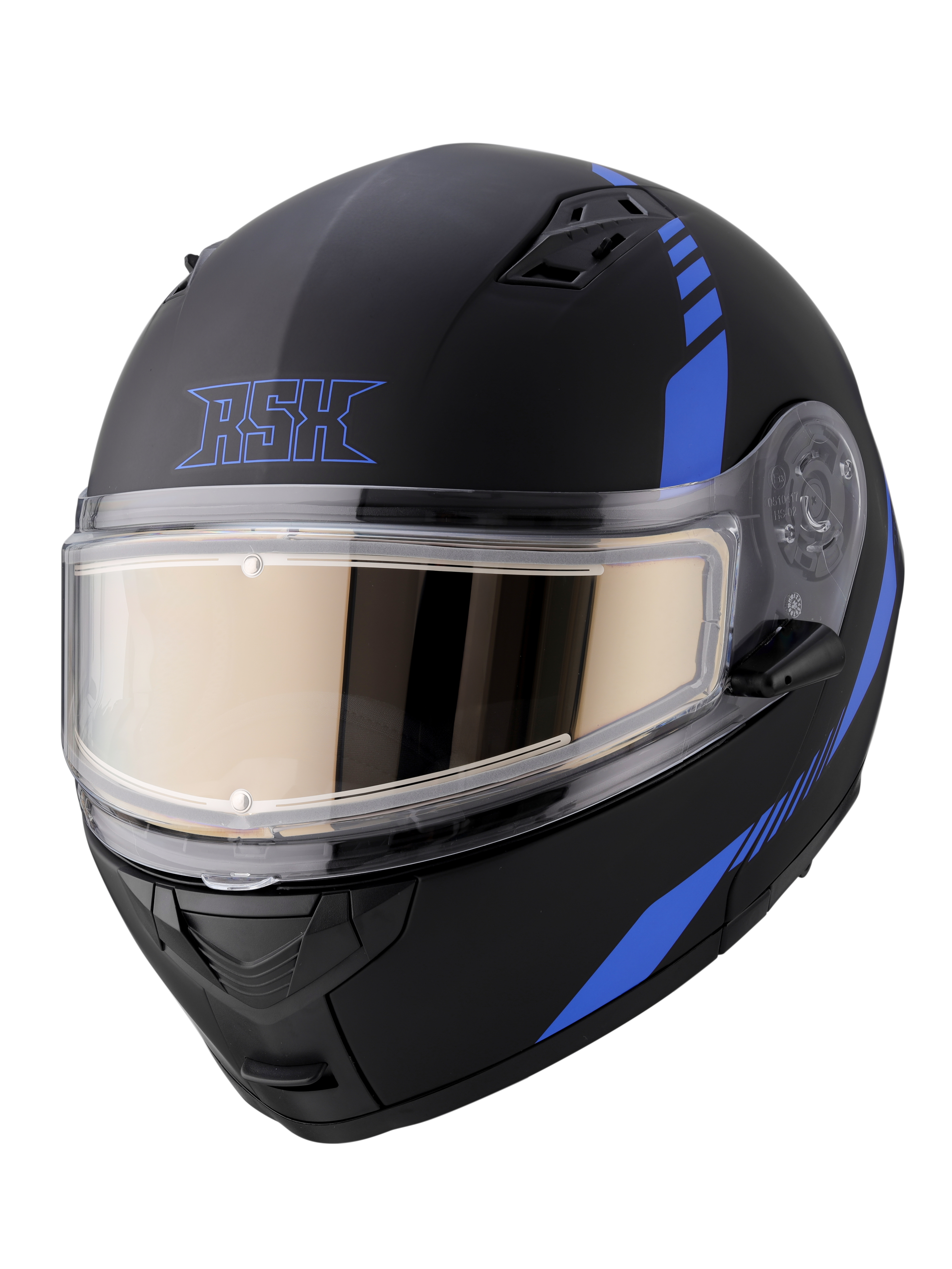 Шлем модуляр RSX Spark (HS159) Winter (желтые очки) - фото 2