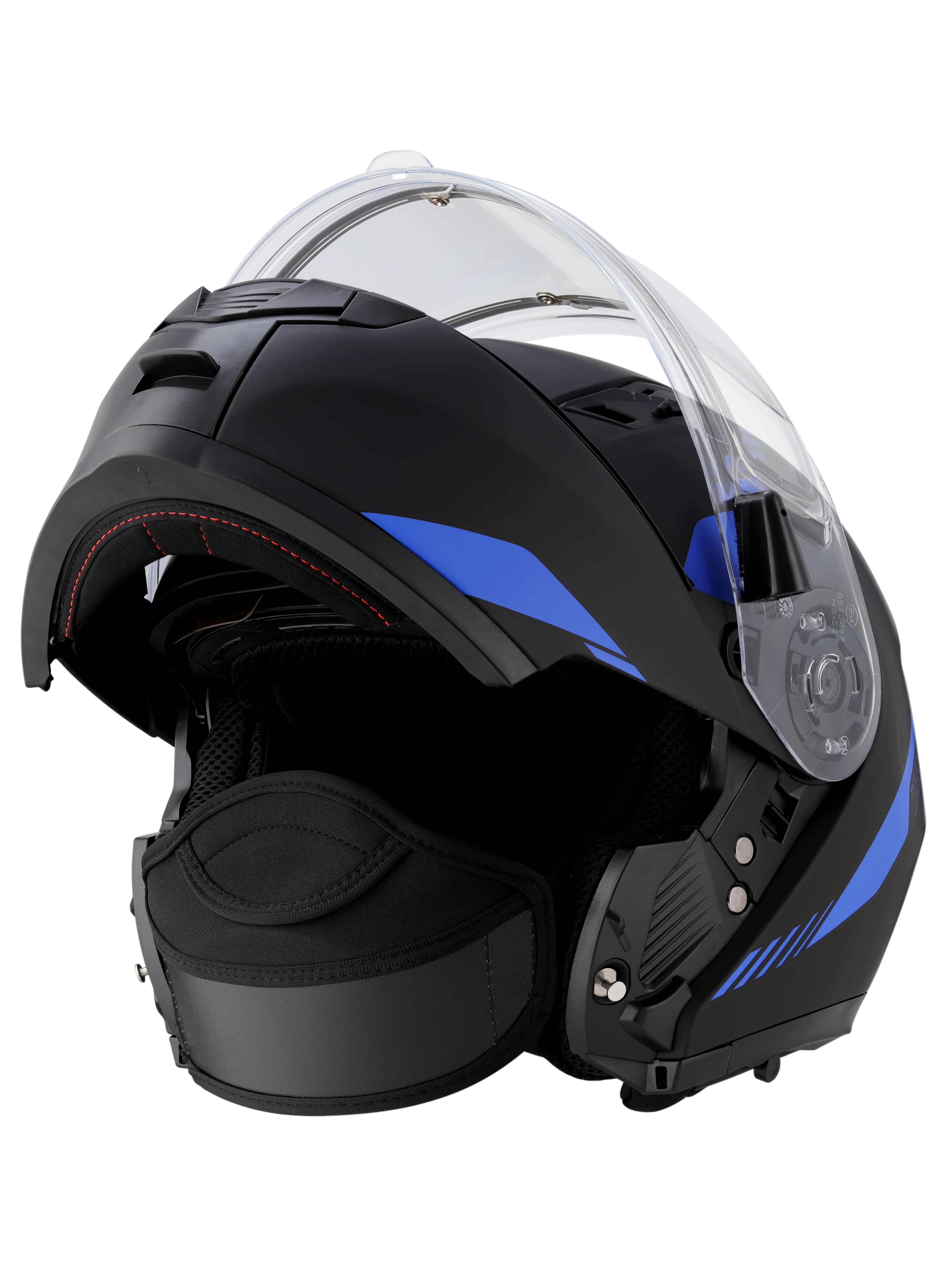 Шлем модуляр RSX Spark (HS159) Winter (желтые очки) - фото 3