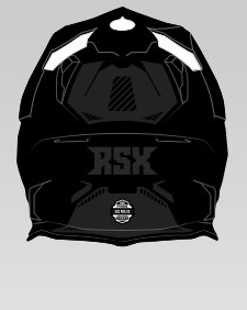 Шлем dual sport стекловолокно RSX Prime Fiberglass + ворот и сумка - фото 3